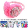 Pesaat Winter EarMuffs for Kids Outdoor Girls Knitted Ear Cover