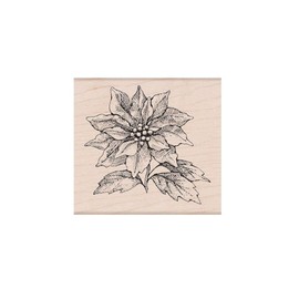 Hero Arts K6361 Wood Stamps, from The Vault Poinsettia