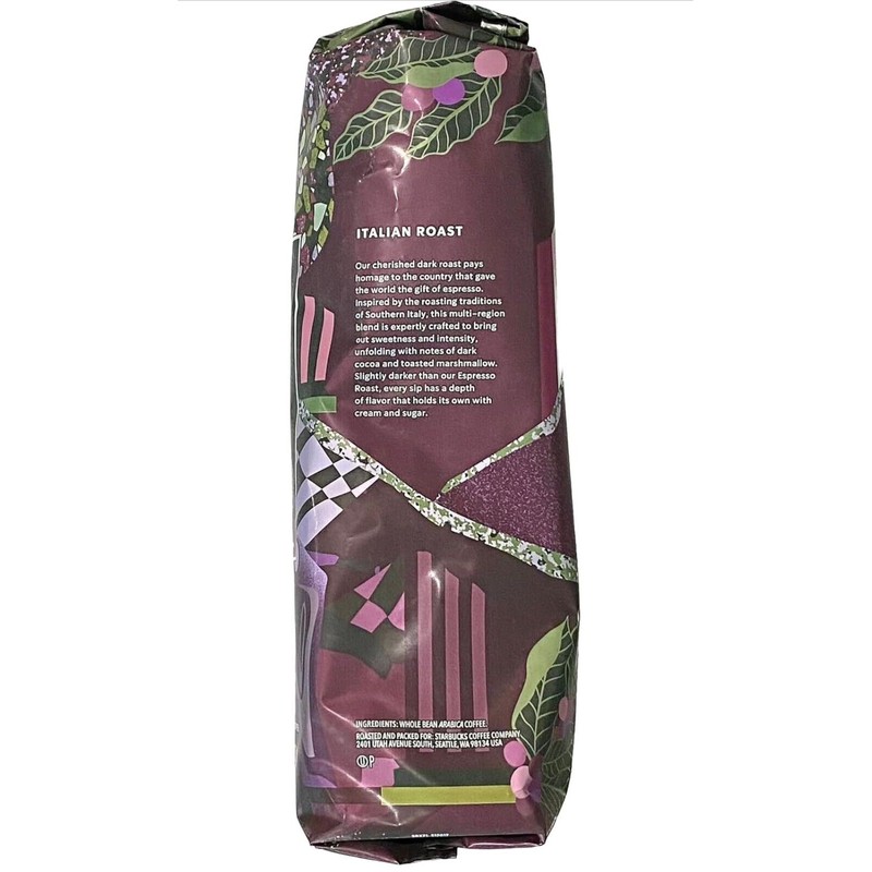 Unbranded New 2025 Starbucks Italian Whole Bean Coffee Dark Roast
