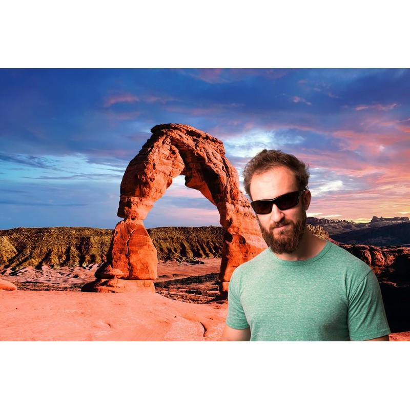 Nitrogen Men's Rectangular Sports Wrap 65mm Polarized Sunglasses (Black with