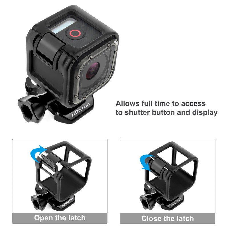 SOONSUN Frame Mount Housing Case for GoPro Hero 5 Session,