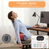 3-in-1 Lumbar Massager with Heating/Vibration/Adjustable Traction Memory foam lumbar pillow