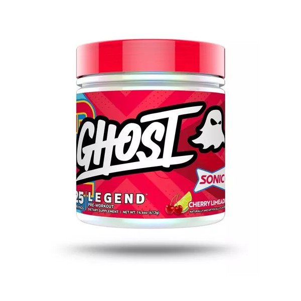 Ghost Pre Entreno Ghost Legend 25 Serv Beta Alanina Citrulina Sabor Sonic Cherry Lemiade