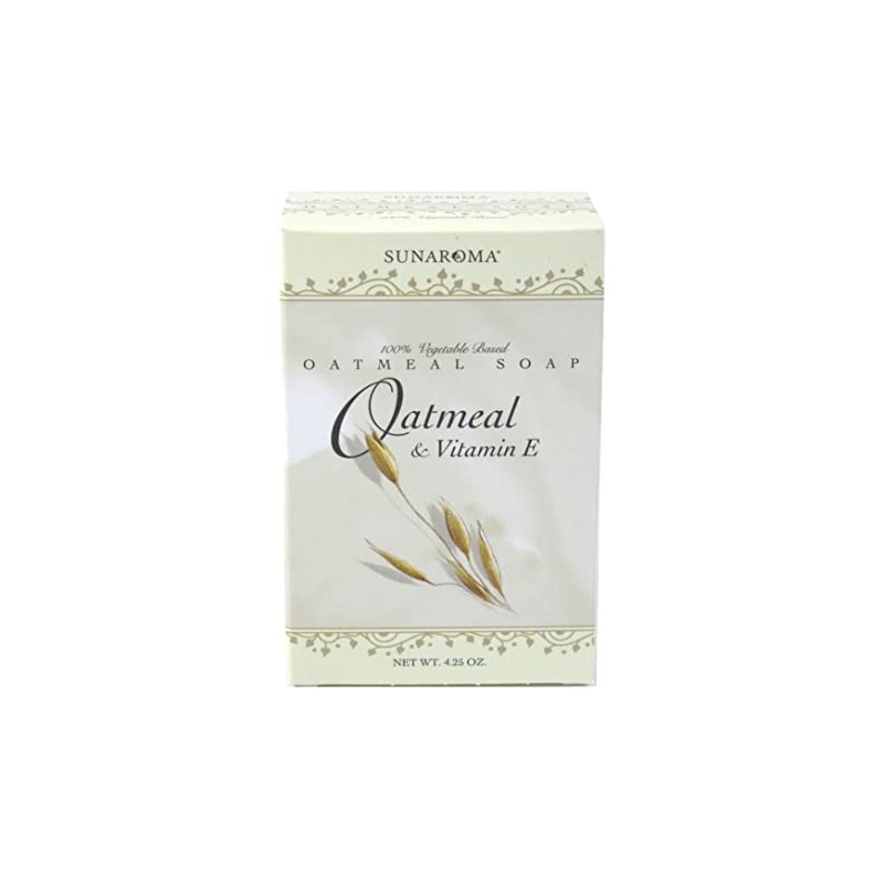 Sunaroma Soap Oatmeal & Vitamin E Bar 4.25 Ounce Boxed
