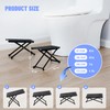 Foldable Toilet Stool - Portable Travel Poop Stool for Toilet,
