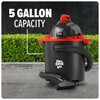 Dirt Devil 5 Gallon Corded Wet Dry Shop Vacuum, Portable,