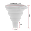 AKOAK Portable Mini Silicone Foldable Funnel, Flexible Silicone Transfer Tools