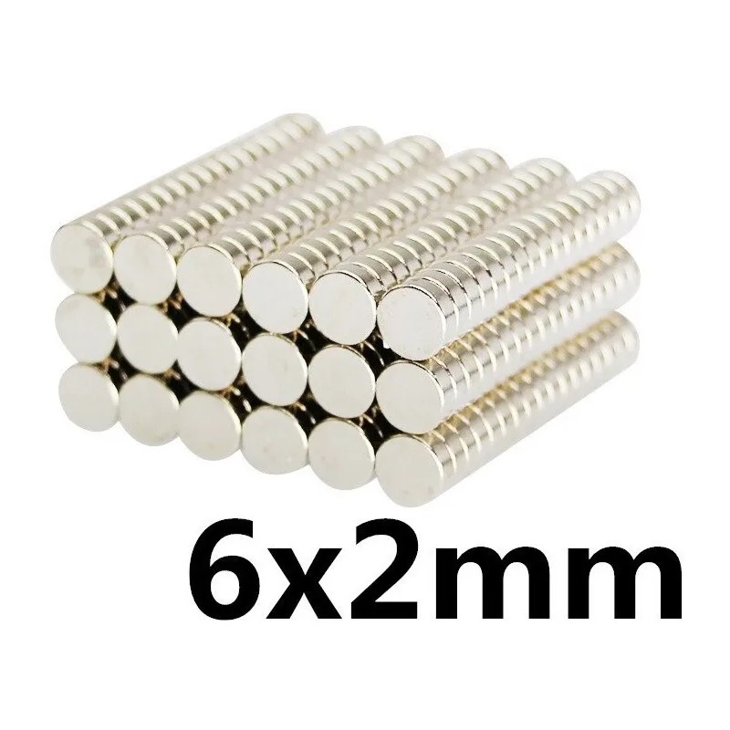 20 Imanes 6mm X 2mm N35