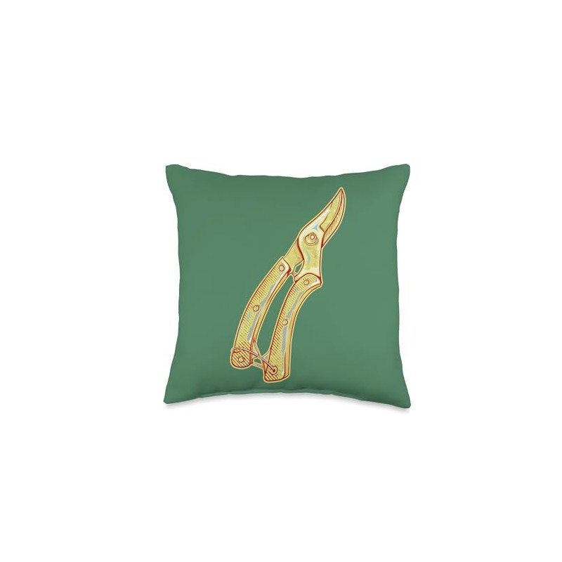 Secateurs gardening tools for pruning Throw Pillow