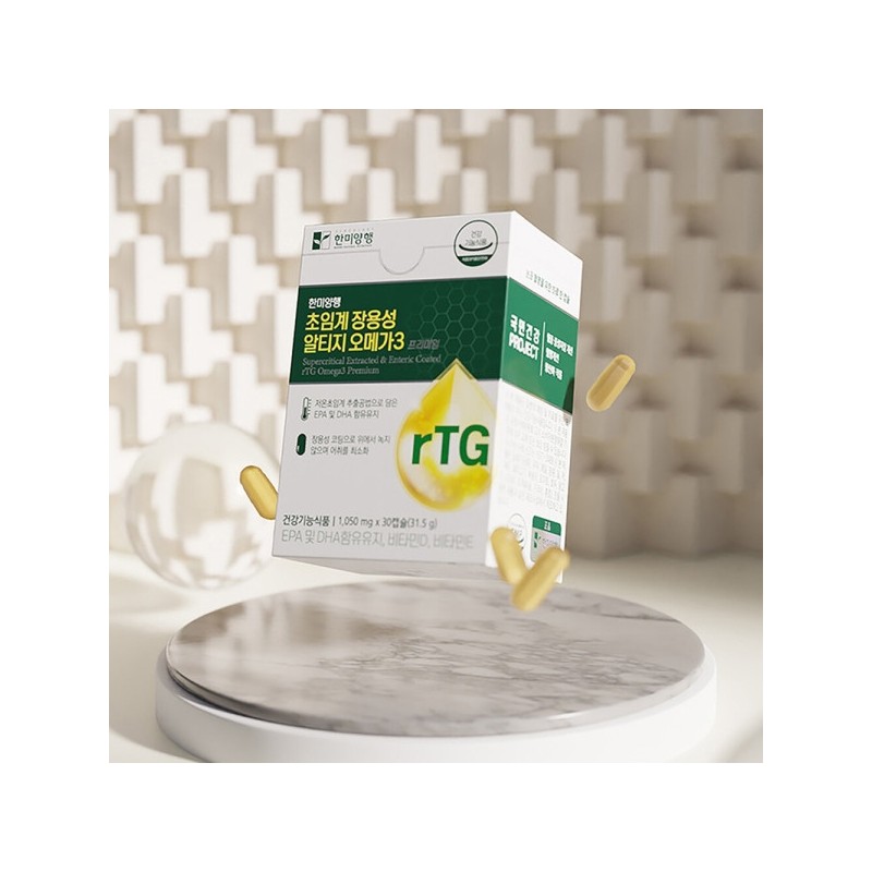 Supercritical Enteric-Coated rTG Omega-3 Vitamin DE 30 Capsules / 초임계