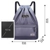 Peicees - Mochila deportiva impermeable con cordón para hombres y
