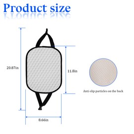 Mandark 2PCS Car Headrest Cover, Dirt-Proof Washable Vehicle Seat Head Rest Protector, Breathable Automotive Interior Front Headrest Protection Dust Covering Accessories, Universal Fit (White)