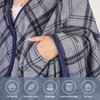 forestfish Wearable Blanket Poncho With Pockets And Buttons, Flannel Shawl