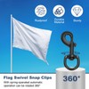 PATIKIL 2Pcs Flag Swivel Snap Clips, 3.2 Inch Heavy Duty