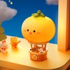 CLEAYODO カピバラとミカン ナイトライト 2025年｜癒しの熱気球ナイトライト（3段調光/ソフトシリコン製）2025年おしゃれのボックスエッグデザイン 贈り物に喜ばれる手のひらサイズ」ミカン