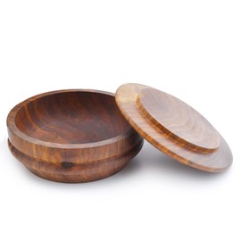 Jag Shaving Shaving Bowl - Wooden Shaving Brush Bowl - Sustainable Shaving Soap Dish - with Lid - Shaving Soap Dish - for Shaving Soap - Shaving Cream Bowl - Sustainable Collection