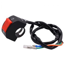 Yisanba 2 Pcs 7/8 Inch 22 mm Motorcycle Flash Warning Light Handlebar Switch Indicator Lamp Switch for Motorcycles Electric Slats ATVs Scooters Snowmobiles