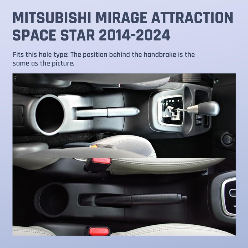 Car Armrest Storage Box for Mitsubishi Mirage Attrage 2014-2024 Double