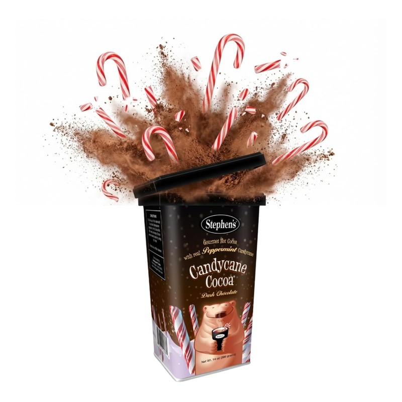 Stephen’s Gourmet Dark Chocolate Candy Cane Hot Cocoa Mix, Rich