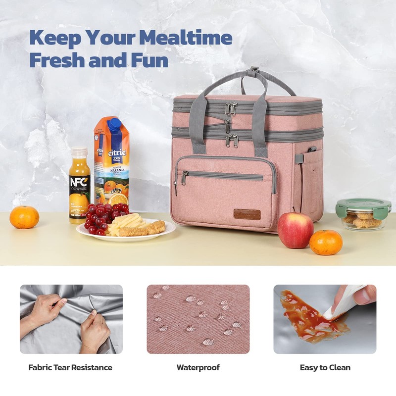 Maelstrom Lunch Bag Women,23L Insulated Lunch Box for Men Women,Expandable