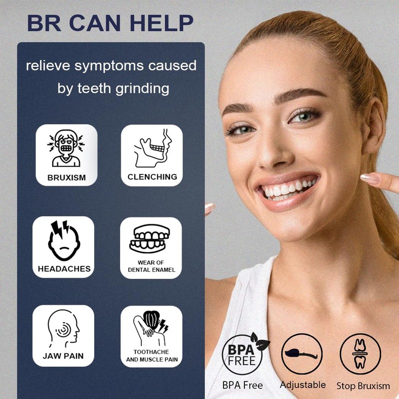 KOHEEL No-Boiling Adjustable Mouth Guard for Teeth Grinding and Clenching,