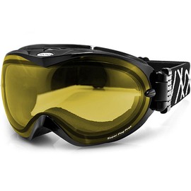 Arctica® Ski Goggles Snowboard Goggles for Spectacle Wearers/Klima Cool System Anti Fog/6 Colours to choose from, black