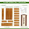 SunNordik Rubber Wood Kubb Yard Game Set for Kids &