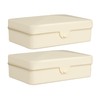 Dukal DawnMist Ivory Plastic Soap Box, Durable & Compact, Pack