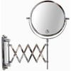 Deco Brothers Wall Mount Extendable Mirror, 8 Inch Double Side