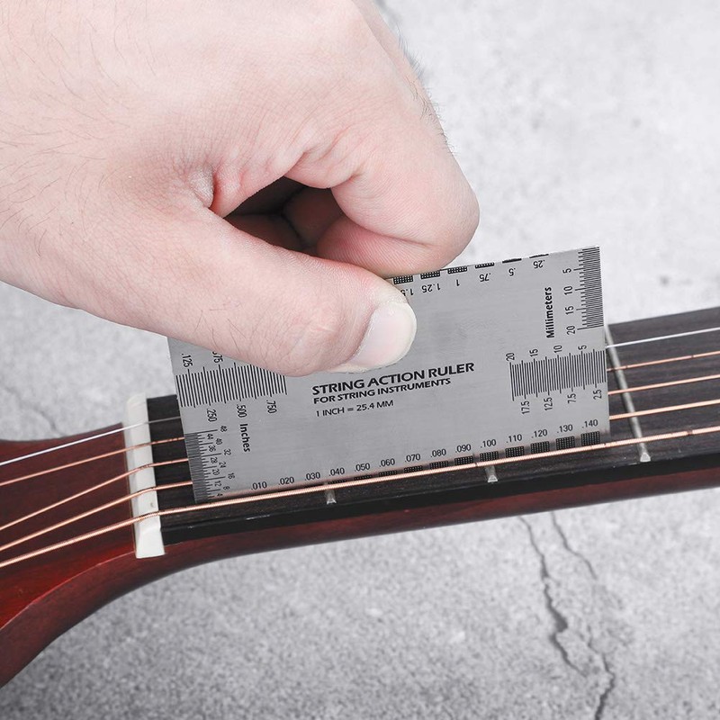 Generic String Action Ruler Gauge, Stainless Steel String Action Ruler