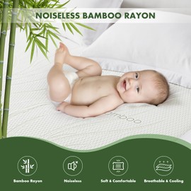 King Waterproof Mattress Protector - Blancmax Bamboo Rayon Breathable Mattress Protector with Deep Stretchable Pockets, Hypoallergenic & Odor Resistant Mattress Cover Cool & Noiseless