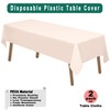 PARTY ULYJA Blush Pink Plastic Tablecloths 2 Pack 54 x
