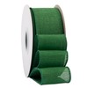 Ribbonitlux Forest Green Burlap Wired Ribbon, 50mm x 18 Meters,