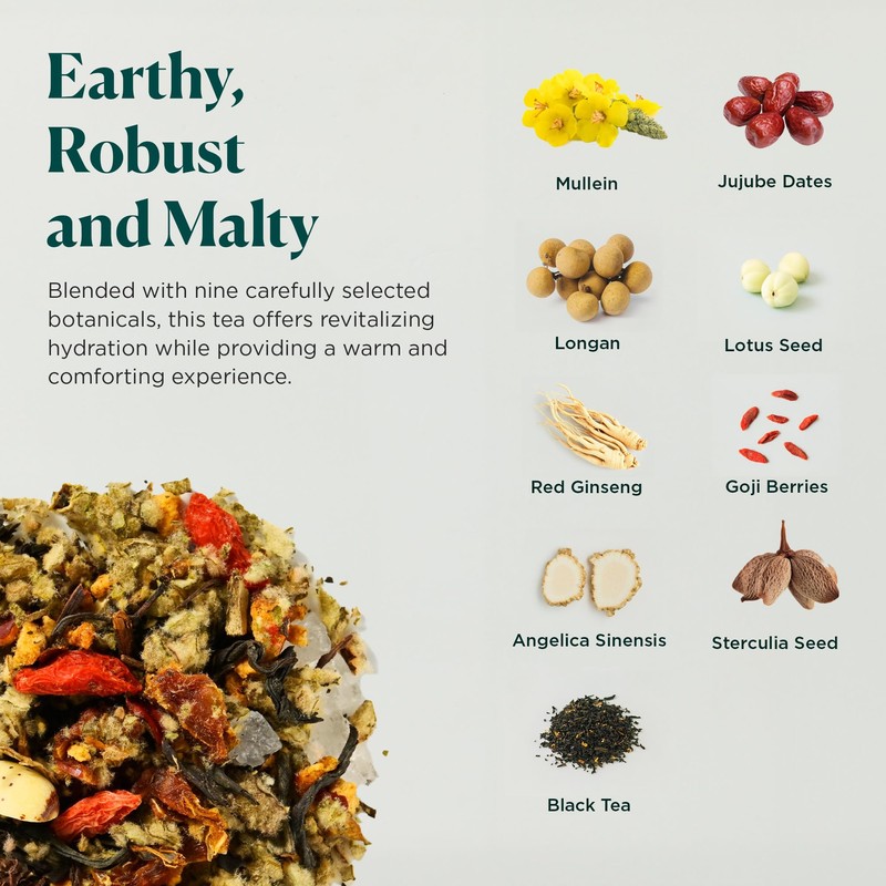 Tea Facto Lung Shield* Mullein Tea Bags - Whole Leaves
