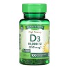 Nature's Truth Suplemento de Vitamina D3 100 cápsulas 250 mcg