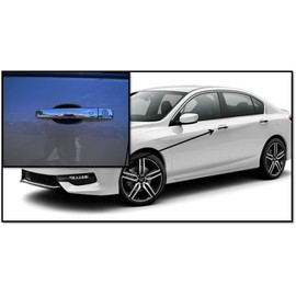 Cupeez for Cars Made in USA Black Carbon Fiber Auto Accessory Car Door Handle Scratchs Guards Protector Fits Honda Accord (4pk)