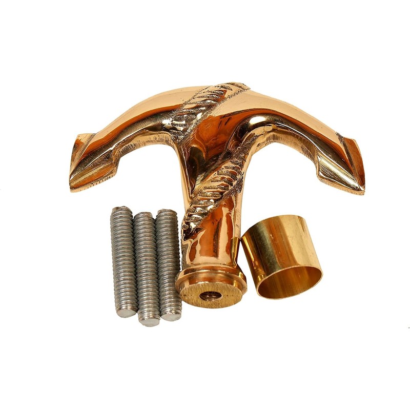 Solid Brass Victorian Anchor Handle Antique Style Vintage Walking Canes