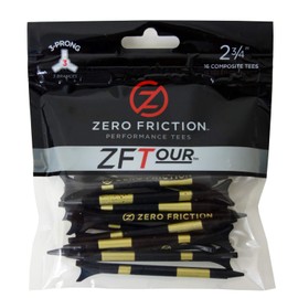 ZERO FRICTION ティー ゼロフリクション ZF TOUR ティー 70mm ブラック 16本入 ZM21006