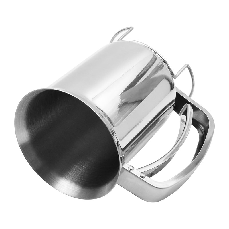 ZONADAH Flour Dispenser Pancake Batter Dispenser with Lid Stainless Steel