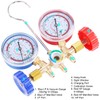 JIFETOR 3 Way AC Manifold Gauge Set, HVAC Diagnostic Charging