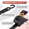 AA-Racks Heavy Duty Retractable Ratchet Straps (2 Pack) - 2