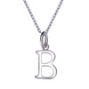 VIKI LYNN Buchstaben-Halskette 925 Sterling Silber Initiale Alphabet A-Z Kette