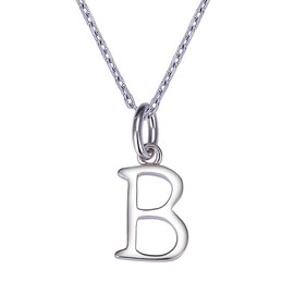 VIKI LYNN Buchstaben-Halskette 925 Sterling Silber Initiale Alphabet A-Z Kette fur Damen Mädchen