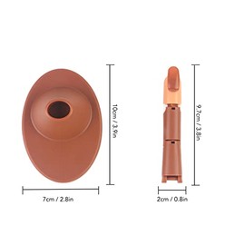 Práctica de Dedos Falsos, Entrenamiento de Arte de Uñas Articulaciones Flexibles Puntas de Uñas Postizas maniquí de Práctica con Base Marrón Dedo de P