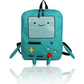 Kawaii Adventure Time Bag Cute Cartoon BMO Backpack Leisure Daily Backpack Travel Green Anime Backpack Mini Backpacks for Men Women - Colour: 2