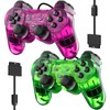 Wired Controller for PS2 Double Shock, 2 Pack Gamepad Remote