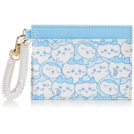 Chiikawa 0010 Pass Case, Commuter Pass Case, Card Case, Synthetic Leather, Mini, Small, Strap, Coil Chain, Thin, Women's, Men's, College Students, High School Students, Commuting to Work or School