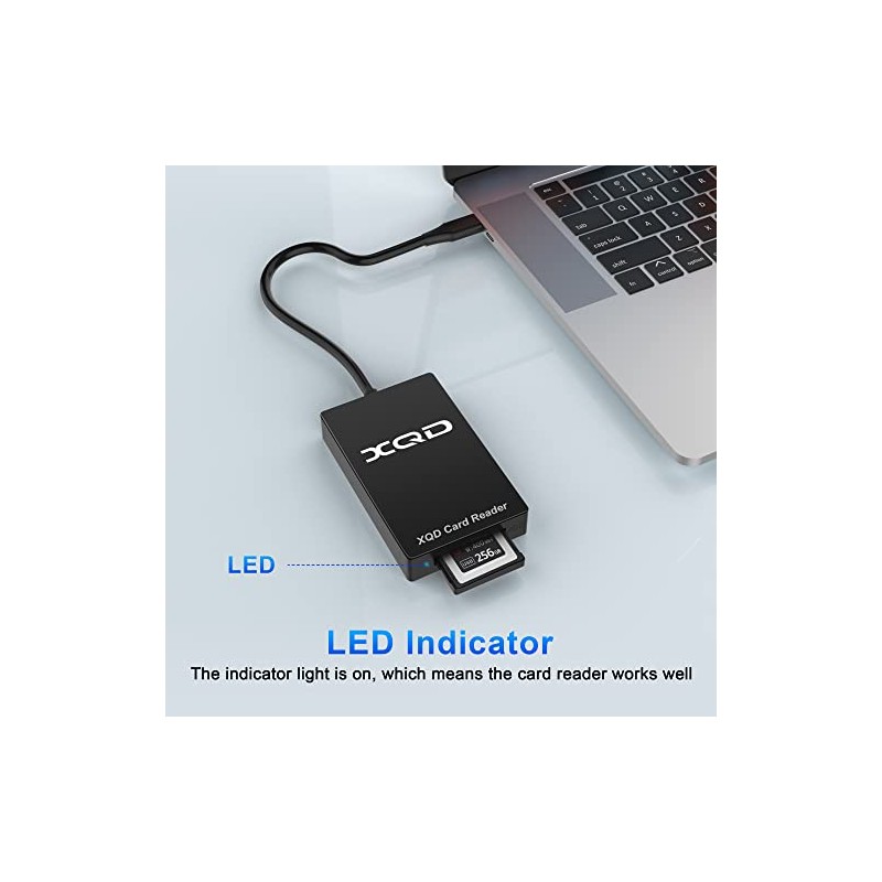 Lector de tarjetas XQD - Adaptador de lector de tarjetas