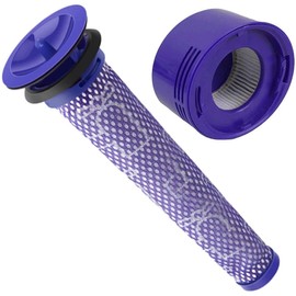 Utiz Pre and Post Motor Hepa Filter Kit For Dyson V7 V8 Animal and V8 Absolute Cordless Vacuum Alternative to Part 965661-01 and 967478-01