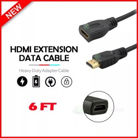 Fenzer HDMI 1.4V Male to Female Extension Cable Gold Plated 1080P Extension Cord 6ft